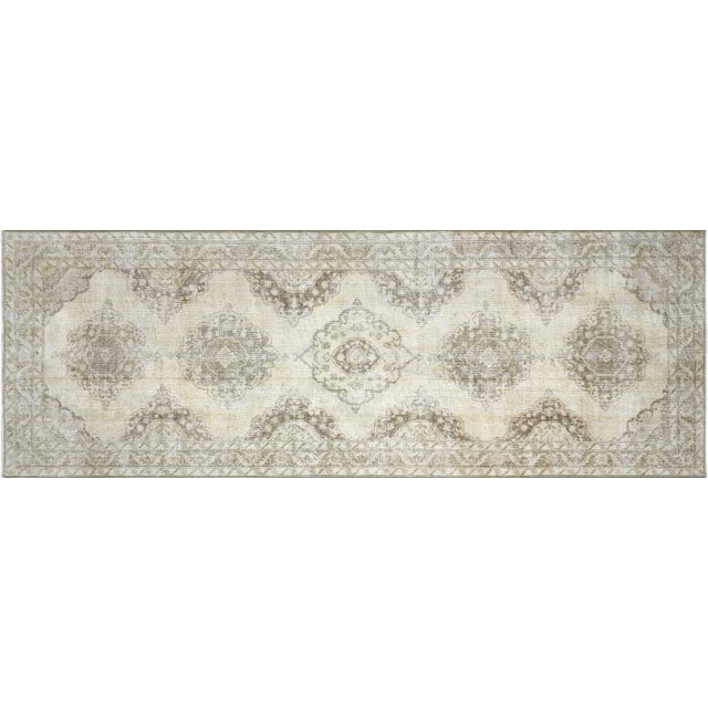 Textile 1960s Turkish Oushak Rug For Sale - Image 7 of 7