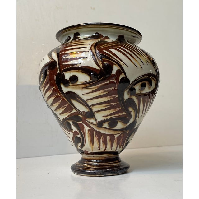 Ceramic Art Deco Glazed Pottery Vase by Herman August Kähler, 1920s For Sale - Image 7 of 13