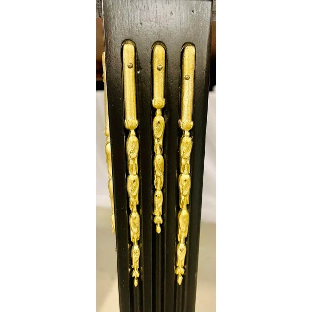 Maison Jansen Louis XVI Dining Table, Conference, Ebony, Bronze, French 1930s For Sale - Image 12 of 12