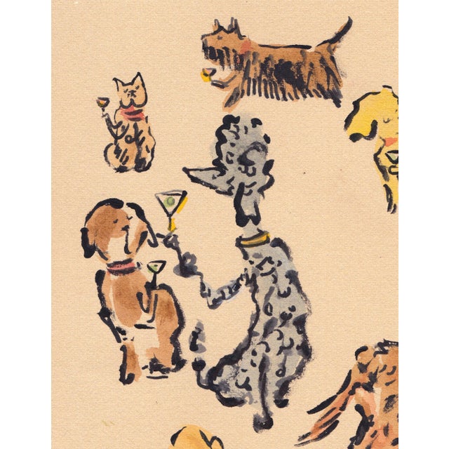 Cheers! Dogs of all kinds with their cocktails of choice.