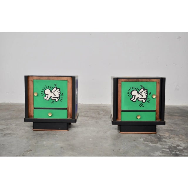 Italian Walnut Dressers, 1980s, Set of 2 For Sale - Image 6 of 15