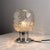Table Lamp with Mouth-Blown Glass Shade and Silver Base from Doria Leuchten, Germany, 1970s For Sale - Image 9 of 9