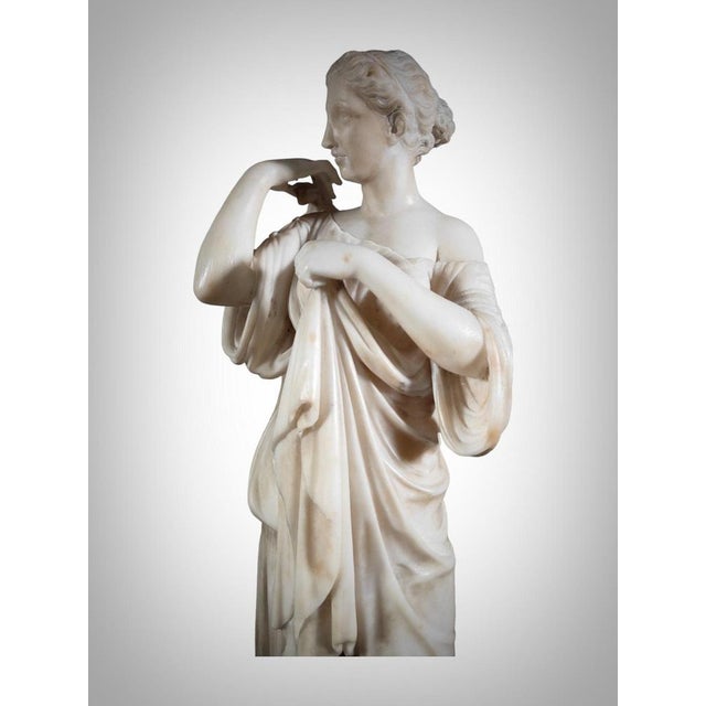 Diana De Gabios, Marble Sculpture, 19th Century For Sale - Image 4 of 18