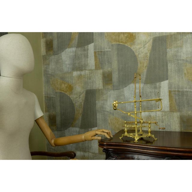 French Art Deco Brass and Bronze Mechanical Wine Pourer Stand, 1930s For Sale - Image 14 of 18