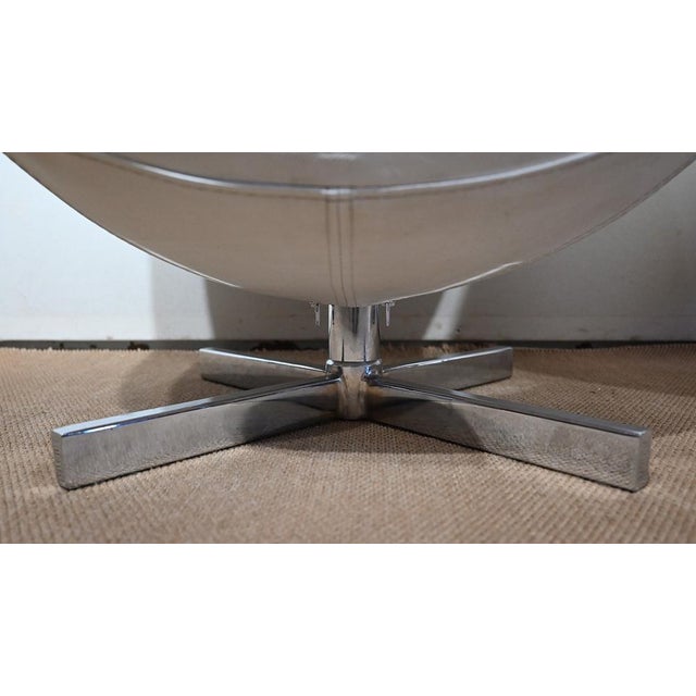 Set of Faux Leather Ball Lounge Chairs, 1970s For Sale - Image 10 of 18