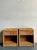 Vintage Boho Chevron Pencil Reed Nightstands - A Pair For Sale - Image 4 of 7