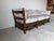 1970s 1970s Vintage French Provincial Style Carved Oak Ladder-Back Sofa With Shell Details For Sale - Image 5 of 13