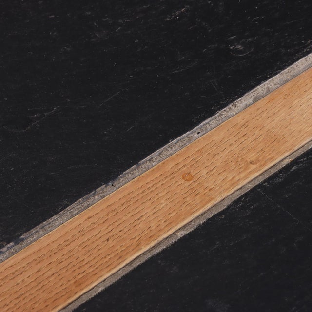 French Oak and Stone Dining Table, C. 1960. For Sale - Image 4 of 7