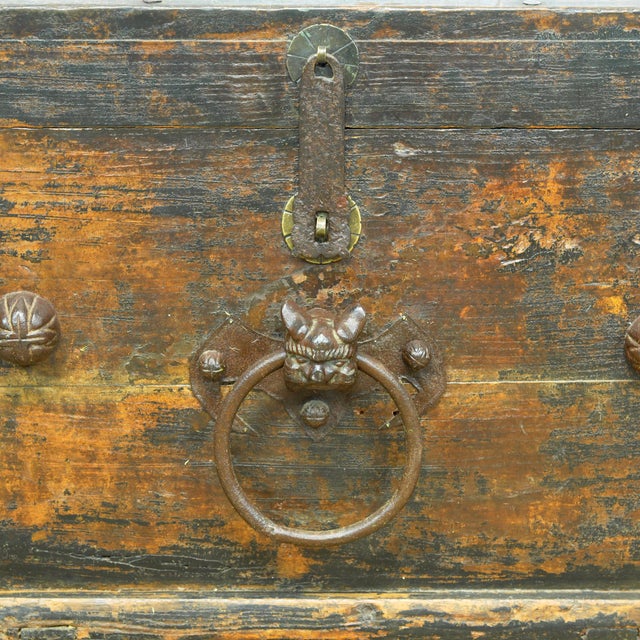 Antique Japanese Wooden Chest, 1890 For Sale - Image 15 of 17