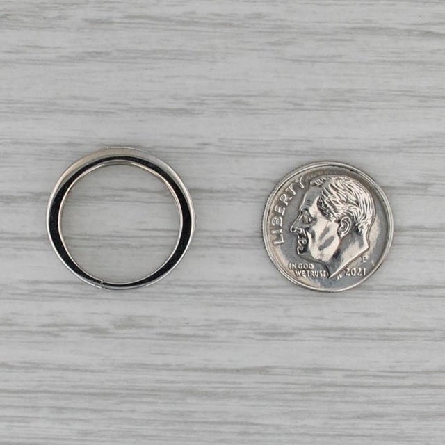 1ctw Diamond Wedding Band 14k White Gold Size 4.75-5 Stackable Anniversary Ring For Sale - Image 4 of 8