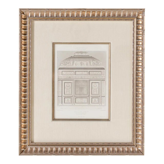 Hotel De Sully Architectural Framed Pencil Art For Sale