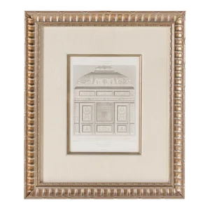 Hotel De Sully Architectural Framed Pencil Art
