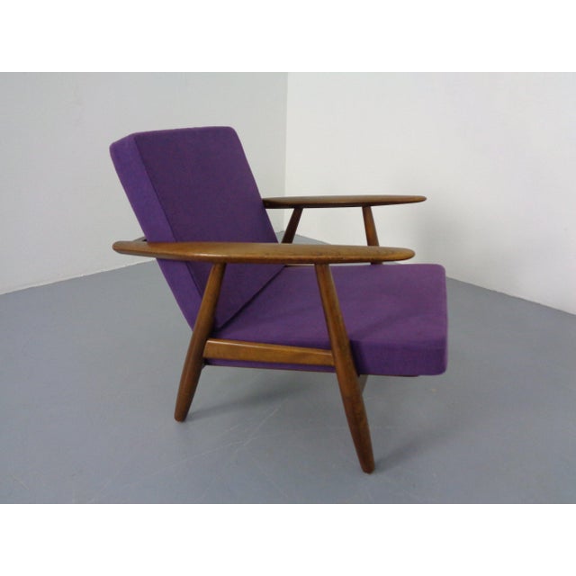Model GE-240 Cigar Armchair and Ottoman by Hans J. Wegner for Getama, 1950s, Set of 2 For Sale - Image 9 of 18