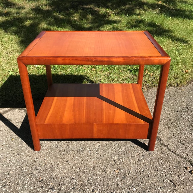 Mid Century Modern Michael Taylor for Baker Furniture Cherry Side Table Chairish