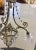 Early 1900's Gothic Style Glass and Bronze Flower Chandelier For Sale In West Palm - Image 6 of 11