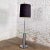 Mid 20th Century Mid-Century Modern Floor Lamp Chrome Cylinder With Attached Glass Side Table Style of George Kovacs For Sale - Image 10 of 13