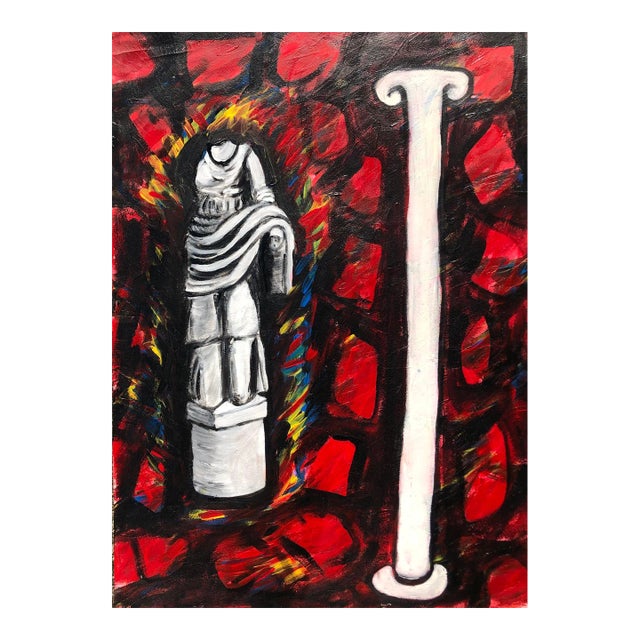 1987 Adrienne Anderson Modern Acrylic Painting For Sale