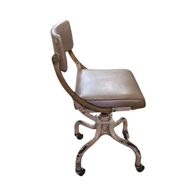 Mid-Century Modern 1960s Upholstered Office Chair by Domore For Sale - Image 3 of 3