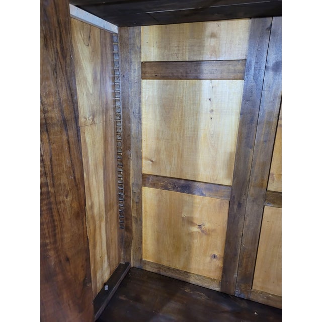 Wood Walnut Wardrobe from Louis Philippe For Sale - Image 7 of 12