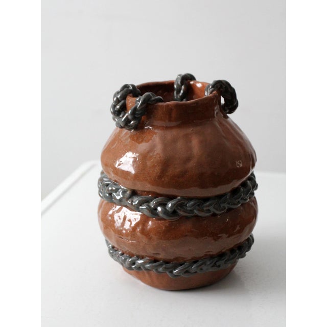 Vintage Studio Pottery Vase For Sale - Image 10 of 10