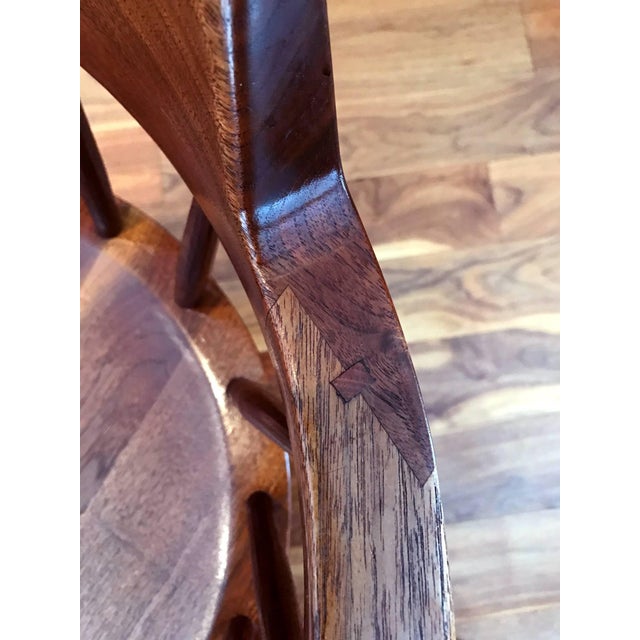Set of Four Captain Chairs by George Nakashima For Sale - Image 16 of 17