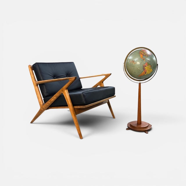 Mid-Century Modern Replogle 1950s Mid-Century Modern Standing Globe For Sale - Image 3 of 17