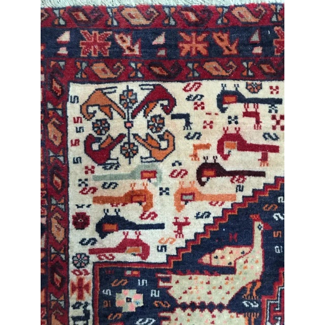 Textile Little Ghashghai Rug, 1960s For Sale - Image 7 of 11