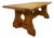 Brutalist Rustic Alpine Oak Dining Table, 1970s For Sale