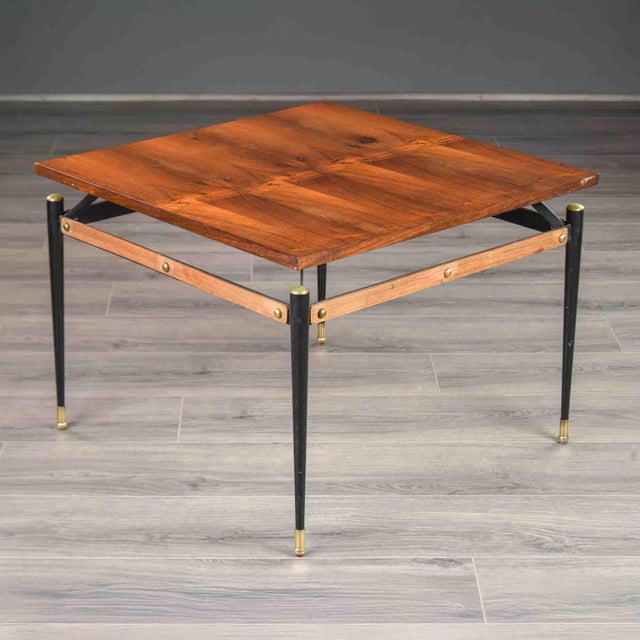 Wood Mid-Century Italian Rosewood Cocktail Table For Sale - Image 7 of 10