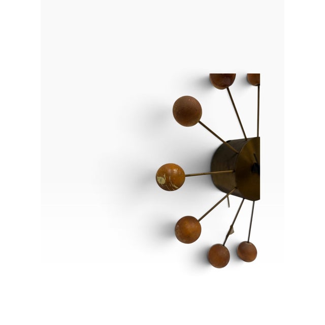 Mid-Century Modern Original 1950s George Nelson for Howard Miller "Chronopak" Ball Clock - Model 4755 For Sale - Image 3 of 7
