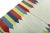 Handwoven Kilim Rug in Wool For Sale - Image 4 of 9