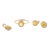 18k Gold Yellow Sapphire & Diamodn Jewelry Set- 4 Pieces Thanksgiving Gifts For Sale