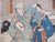 Utagawa Kunisada Toykuni III Japanese Kabuki Woodblock Lovers Escaping the Snow For Sale - Image 4 of 7