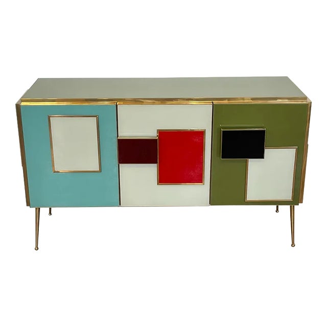 Multicolor Glass Belief, 1990s For Sale