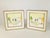 Ceramic Italian Wall Decorative Ceramic Tiles with Wooden Frame by Lina Poggi Assalini for Ce. As., 1950s, Set of 2 For Sale - Image 7 of 11