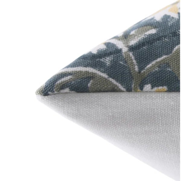 Farmhouse Fabdivine Throw Pillow Cover 26x26 Inch Handmade Block Print Cushion Thick Cotton White- Aradhna For Sale - Image 3 of 4
