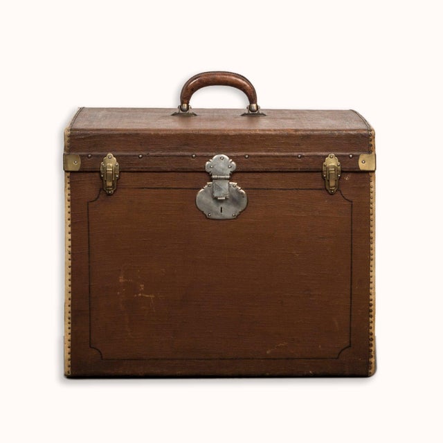 Vintage Cube Shaped Trunk For Sale - Image 10 of 10