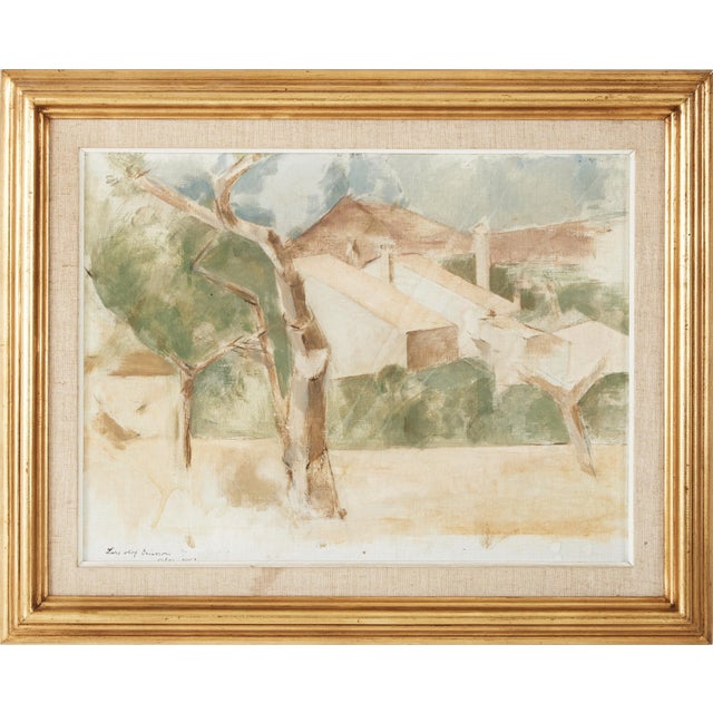 Lars Olof Ericsson, Calpe, 1957, Oil on Panel, Framed For Sale - Image 15 of 15