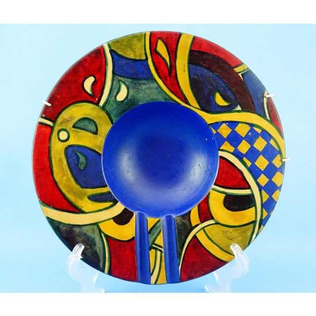 Large Vintage Terracotta Ashtray with Abstract Decoration, 1930s For Sale - Image 4 of 18