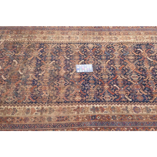 Late 18th Century Antique Persian Qashqai Rug 4'6'' x 8'4'' For Sale - Image 11 of 11