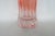 Peach Pink Pressed Glass Vase Wide Opening 10 Panel Ribbed Design Vintage 4756b For Sale - Image 11 of 12