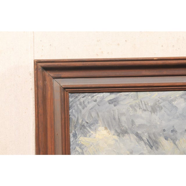 Early 20th Century Antique European Landscape Oil Painting For Sale - Image 5 of 12