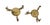 Late 20th Century 2 Vintage Brass Deer Reindeer Trios Footed Large Pillar Candle Holder Christmas For Sale - Image 5 of 8