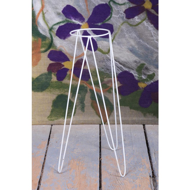 Mid-Century Modern Mid-Century Czech Flower Stand in Lacquered Steel, 1950s For Sale - Image 3 of 7