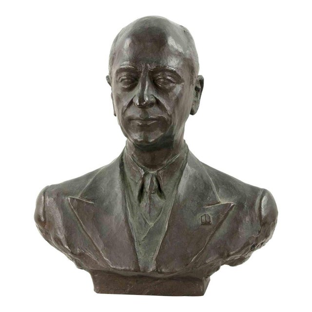 Bronze Bust of Man, Italy, Signed, 1938, Figurative Art For Sale - Image 6 of 6