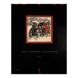 Paul Brown 1947 Calendar for Brooks Brothers