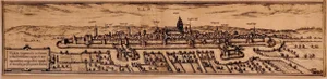 Ulm - Original Etching by George Braun - Late 16th Century Late 16th Century