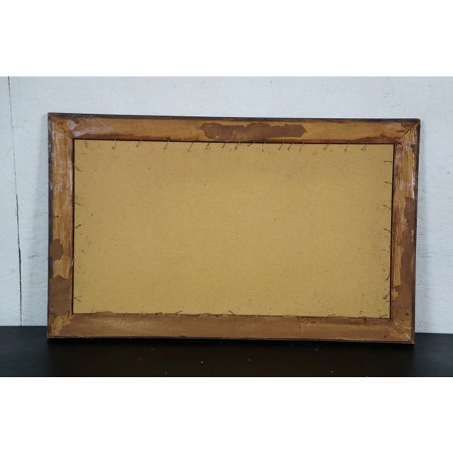 Late 19th Century Antique Ernest C Rost by the Roadside Landscape Etching Oak Frame 26" For Sale - Image 10 of 10