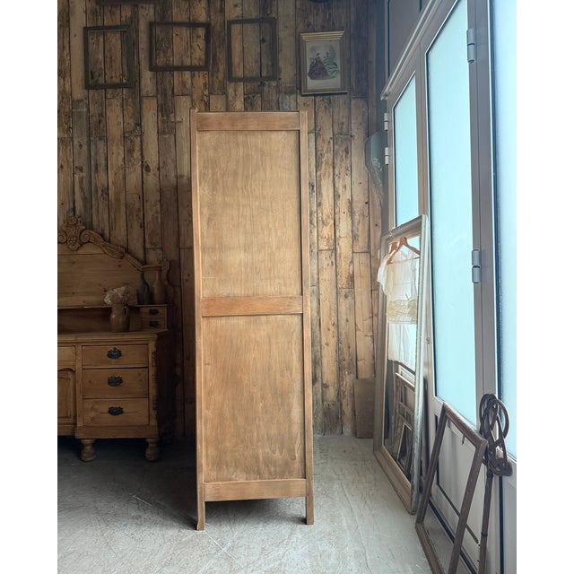 1940s Parisian Art Deco Wardrobe with Hanging Space, 1940s For Sale - Image 5 of 14