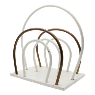 1940s Art Deco Magazine Rack For Sale